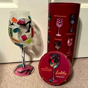 Lolita "Shopaholic" Wine Glass 15.0 oz
